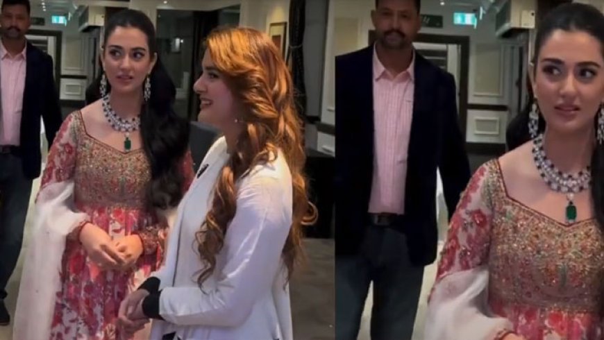 Everyone was shocked to see Ayeza Khan s behavior with a fan in London party