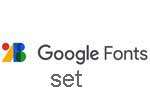 Google Font Set